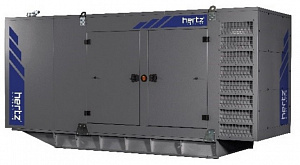 Дизельный генератор Hertz HG 824 DC в кожухе с АВР фото и характеристики -