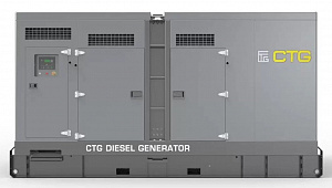 Дизельный генератор CTG 750SD в кожухе с АВР фото и характеристики -