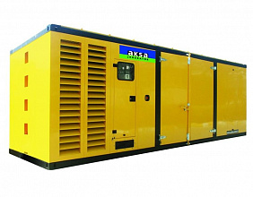 Дизельный генератор Aksa APD 1650M в кожухе фото и характеристики -