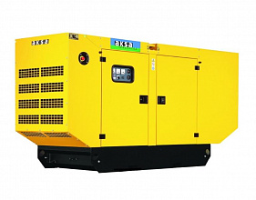 Дизельный генератор Aksa APD 200C в кожухе фото и характеристики -